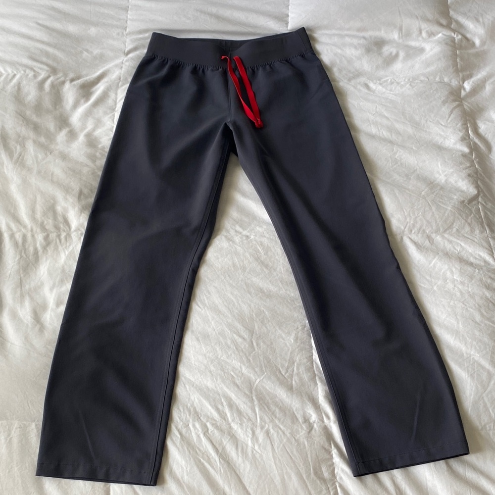 Figs Women’s Small Gray High Waisted Livingston Scrub Pants